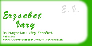 erzsebet vary business card